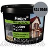 Гумова фарба для дахів сіра FARBEX RAL 7046 12 кг