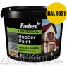 Краска резиновая для крыш желтая FARBEX RAL 1021 12 кг