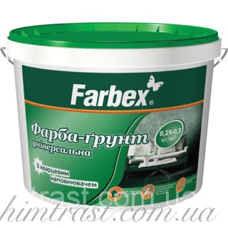 Фарба для цоколя і фасаду Farbex Вишнева 12 кг