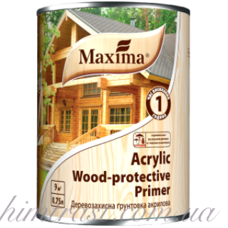 Деревозащитная акриловая грунтовка ТМ "Maxima"