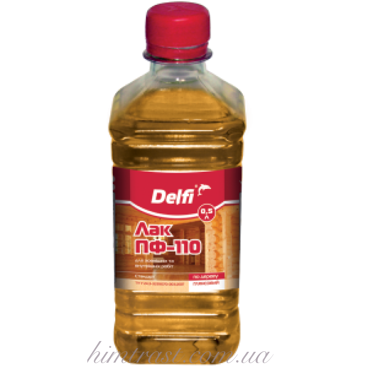 Лак для наружных и внутренних работ ПФ-110 ТМ "Delfi"