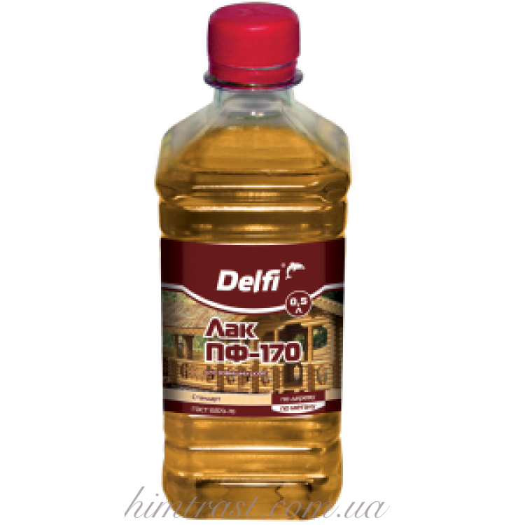 Лак для наружных работ ПФ-170 ТМ "Delfi"