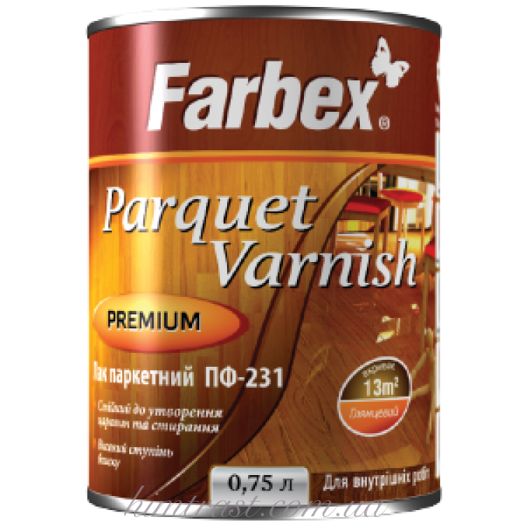 Лак паркетный ПФ-231 ТМ "Farbex"