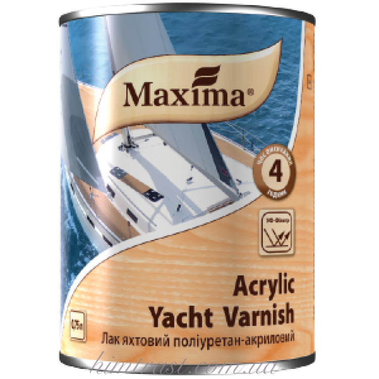 Лак яхтный полиуретан-акриловый ТМ "Maxima"