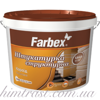 Штукатурка структурная акриловая "Короед" ТМ "Farbex"
