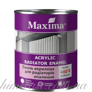 Эмаль акриловая для радиаторов отопления ТМ "Maxima"