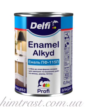 Эмаль алкидная ПФ-115П ТМ "Delfi"