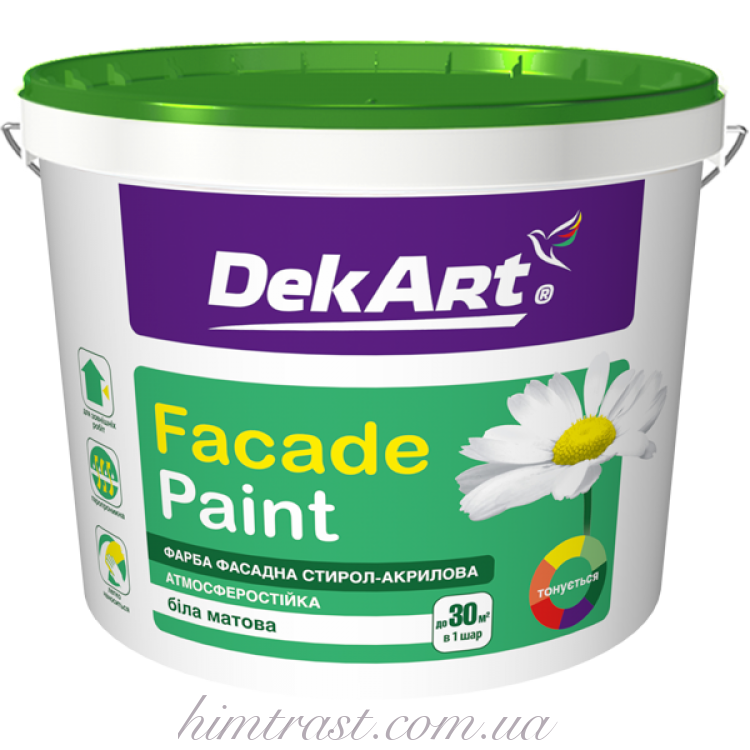 Краска фасадная "Facade Paint" ТМ "DekArt"