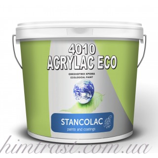 Гипоаллергенная акриловая латексная интерьерная краска Eco 4010 Stancolac, 3л