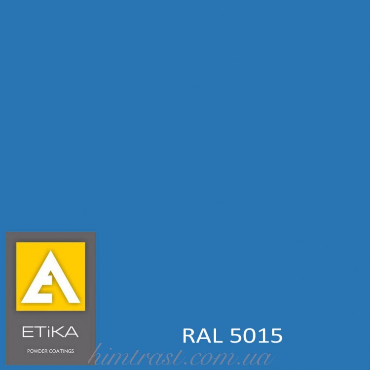 Краска порошковая полиэфирная Etika Elektro Синяя RAL 5015 глянцевая<br />