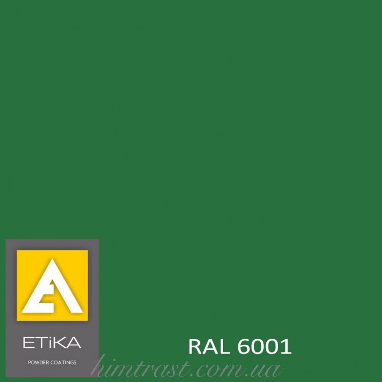 Краска порошковая полиэфирная Etika Tribo Изумрудно-зеленая RAL 6001 матовая<br />