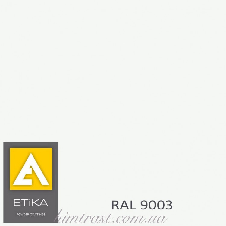 Краска порошковая полиэфирная Etika Elektro Сигнальная белая RAL 9003 матовая<br />