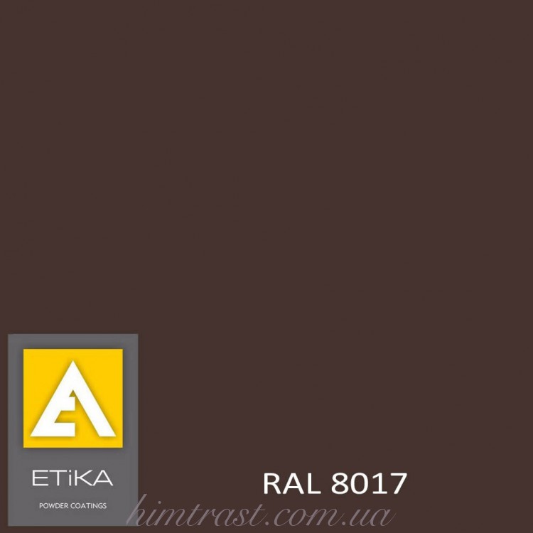 Краска порошковая полиэфирная Etika Elektro Коричневая RAL 8017 матовая<br />