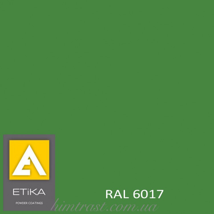 Краска порошковая полиэфирная Etika Tribo Зеленая RAL 6017 глянцевая<br />