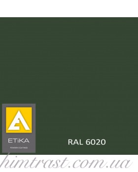Краска порошковая полиэфирная Etika Elektro Зеленая RAL 6020 матовая<br />