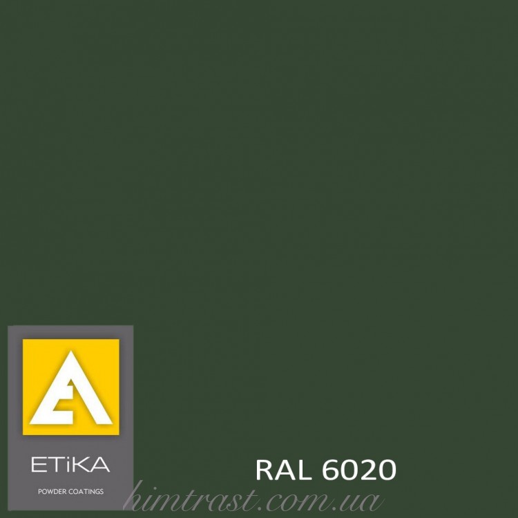 Краска порошковая полиэфирная Etika Elektro Зеленая RAL 6020 матовая<br />