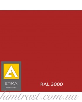 Краска порошковая полиэфирная Etika Tribo Красная RAL 3000 глянцевая<br />